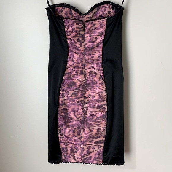 Bebe size XS ruched taffeta dress NWT - Picture 8 of 16